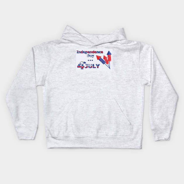 4th July Kids Hoodie by creativityrunsfree